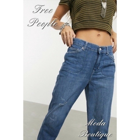 Free People Chloe Baby Barrel Jeans - Picture 4 of 11